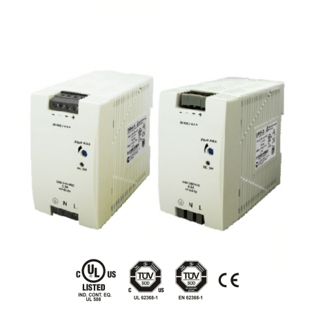 DRS4 Series | Chinfa Power | 100 Watt | DIN Rail Mount AC-DC Power